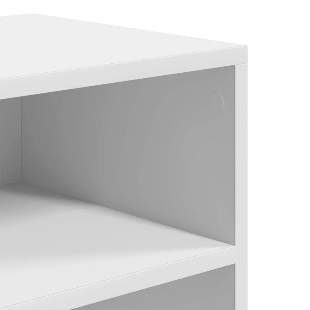Book Cabinet Engineered Wood Storage Shelf 60x30x71.5 cm White
