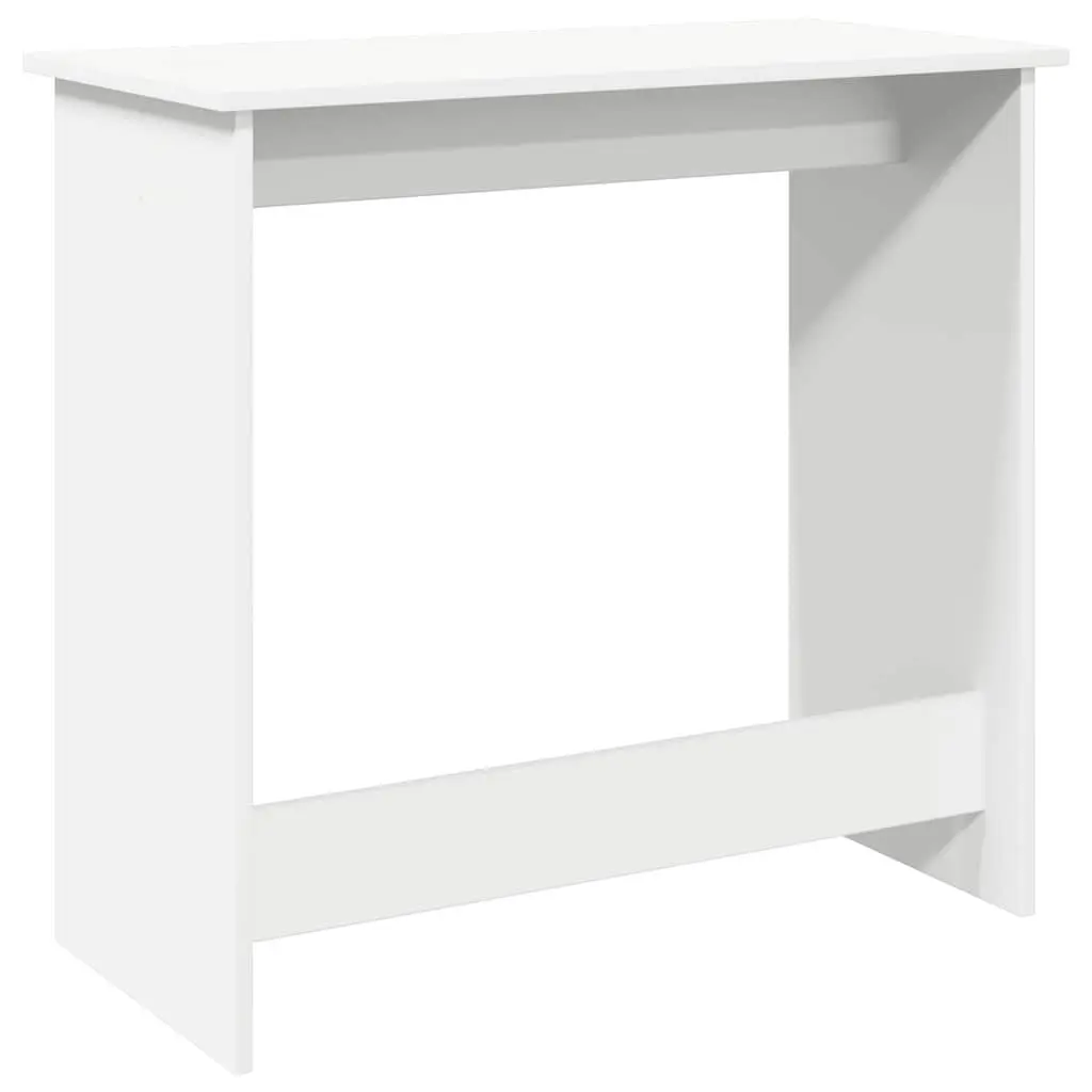 Writing Desk Engineered Wood 80x40x75 cm White Office Study Table