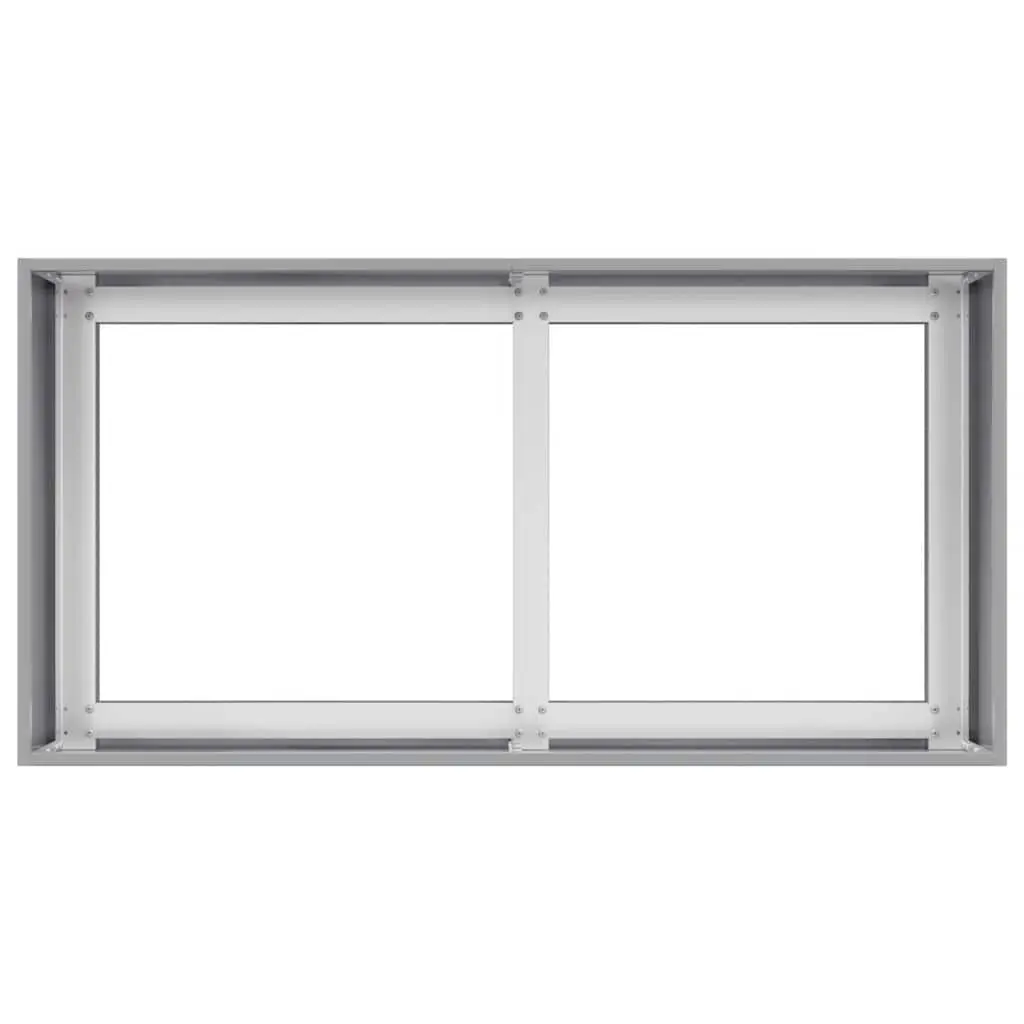 Galvanised Steel Planter Raised Garden Bed 80x40x40cm Silver