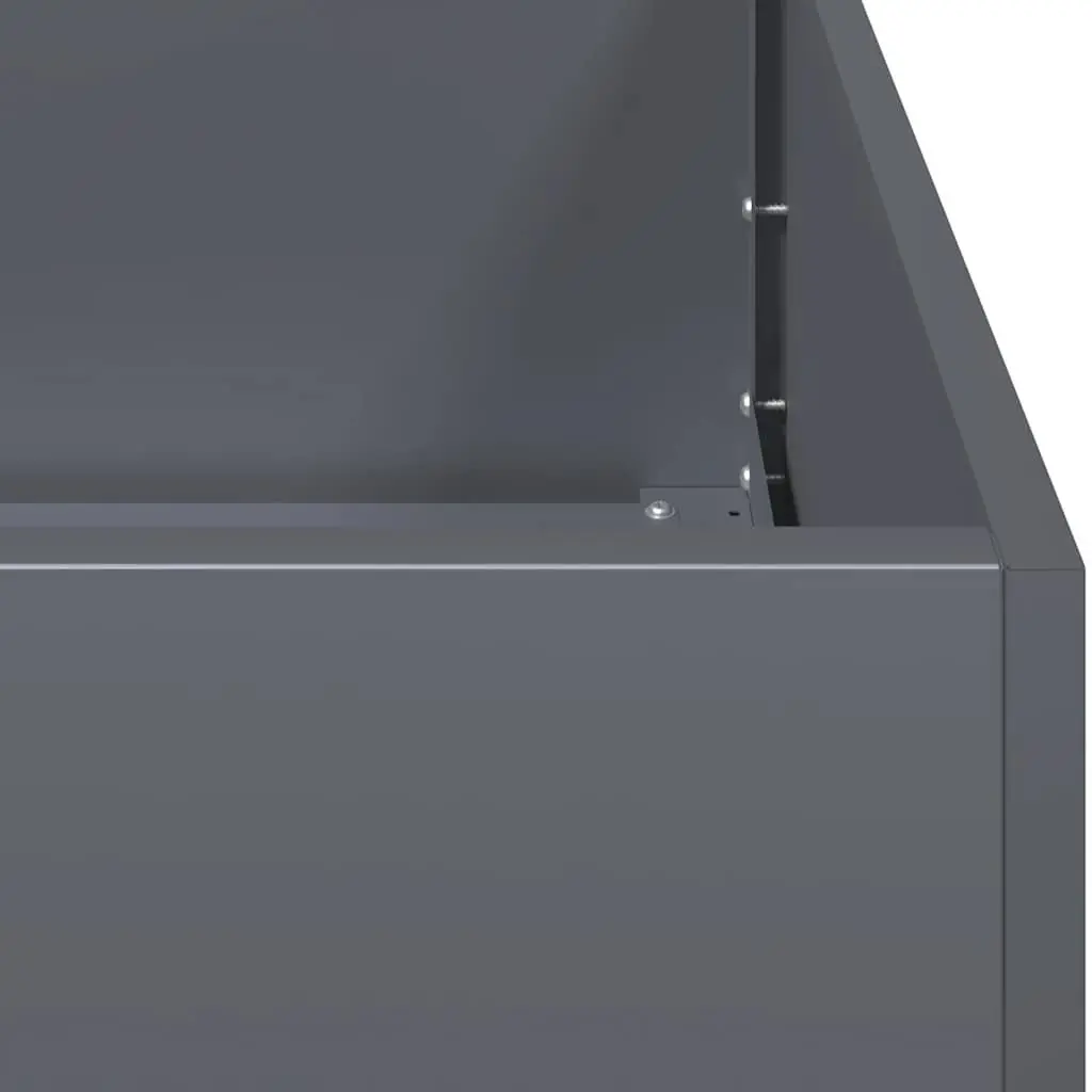 Large Raised Planter Box 200x40x40cm Anthracite Garden Flower Bed Outdoor