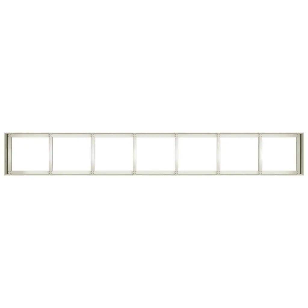 Cold-rolled Steel Planter White 280x40x40 cm Raised Garden Bed Outdoor