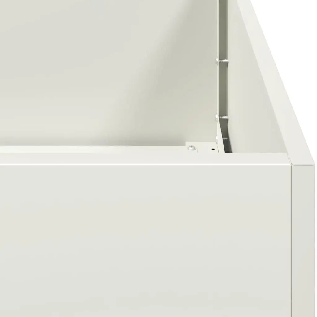 Cold-rolled Steel Planter White 360x40x40 cm Raised Garden Bed Flower Box