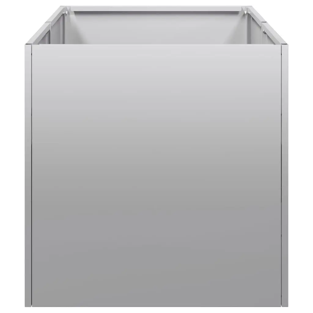 Galvanised Steel Planter Raised Bed Garden Box 40x80x40cm Outdoor Patio