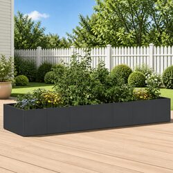 Steel Raised Planter Box 280x80x40cm Garden Outdoor Flowers Vegetables Herbs Bed