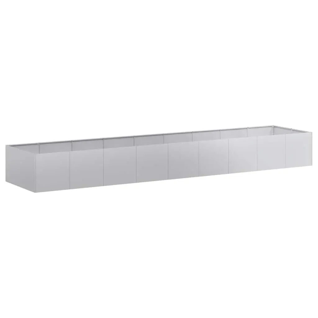 Galvanised Steel Planter Raised Garden Bed Outdoor Patio Flower Box 360x80x40cm