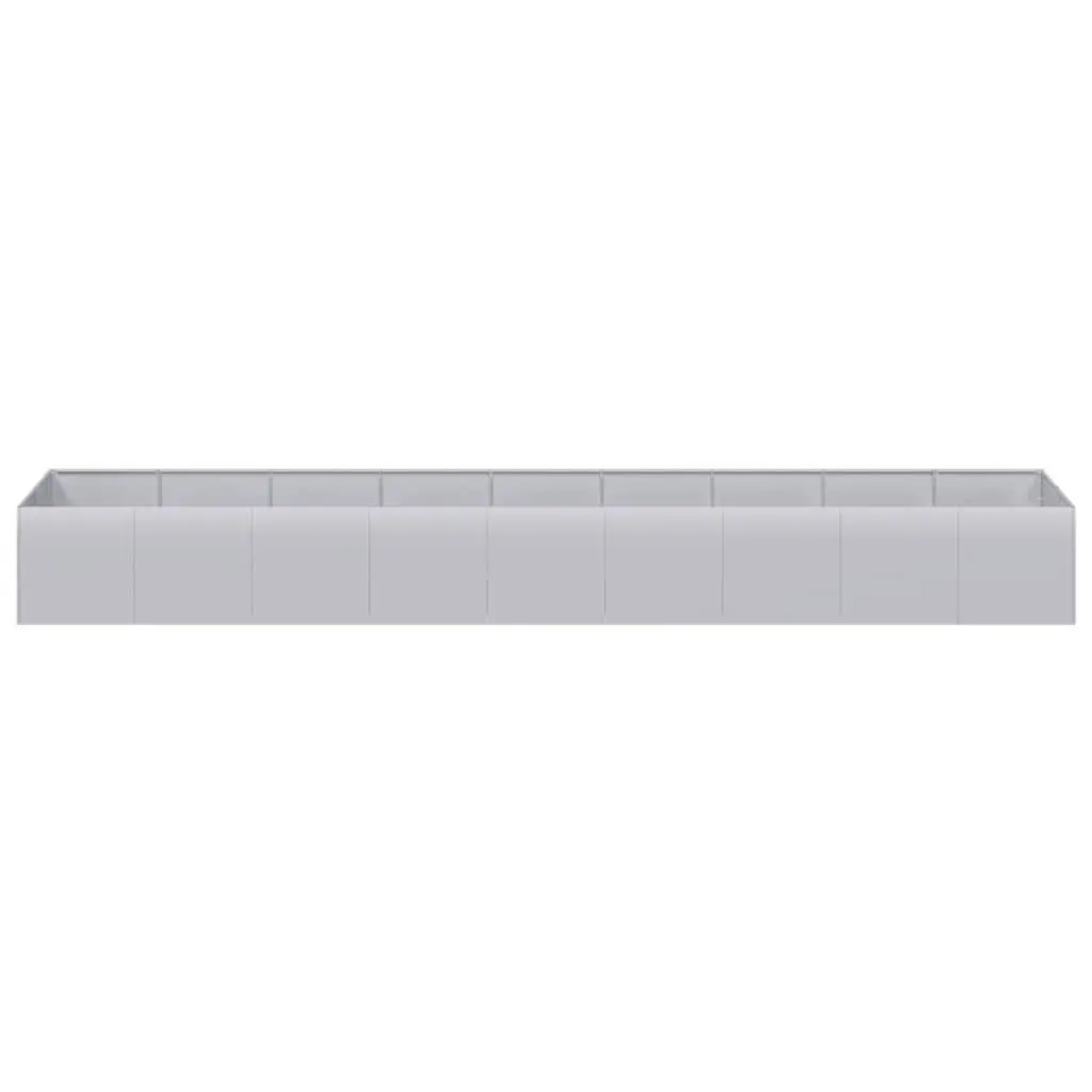 Galvanised Steel Planter Raised Garden Bed Outdoor Patio Flower Box 360x80x40cm
