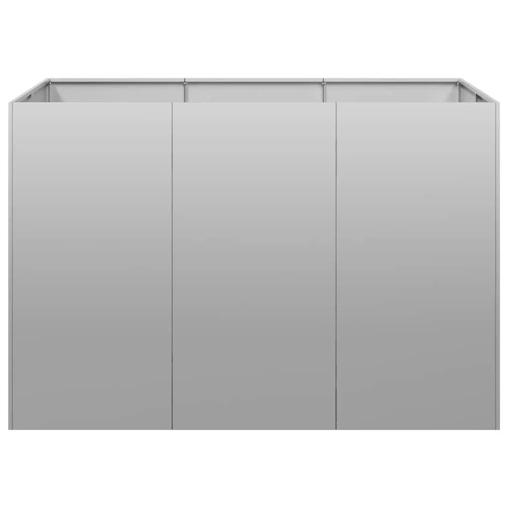 Galvanised Steel Planter Raised Garden Bed 120x80x80 cm Outdoor Decorative Box