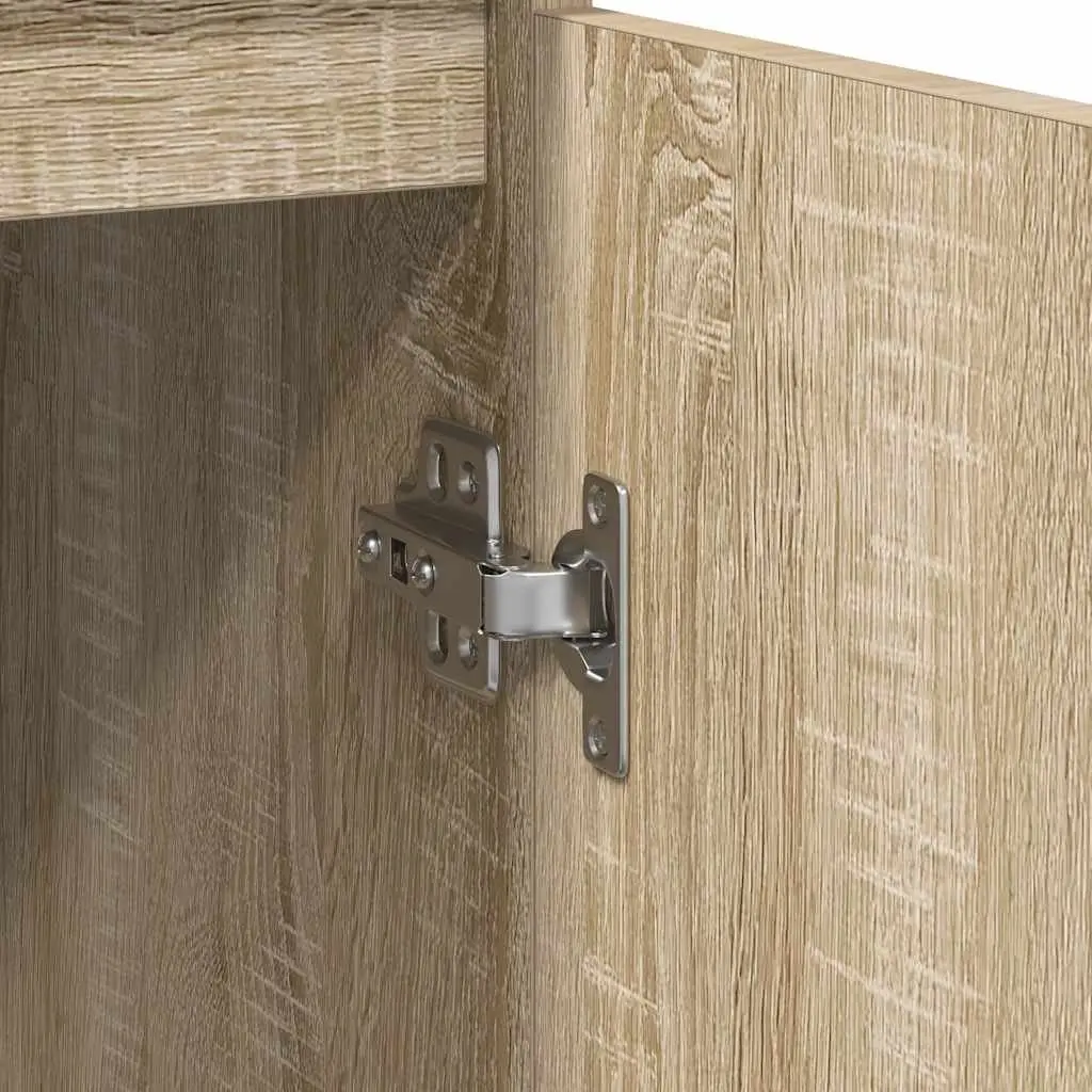 Sideboard Storage Cabinet Engineered Wood Brown 29.5 x 34 x 76 cm
