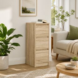 Sideboard Sonoma Oak 29.5x34x76 cm Storage Cabinet Buffet Engineered Wood Brown