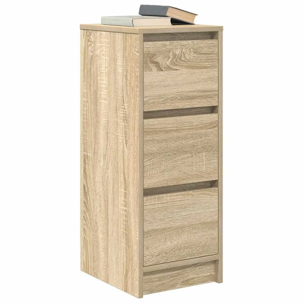 Sideboard Storage Cabinet 29.5x34x76 cm Engineered Wood Brown