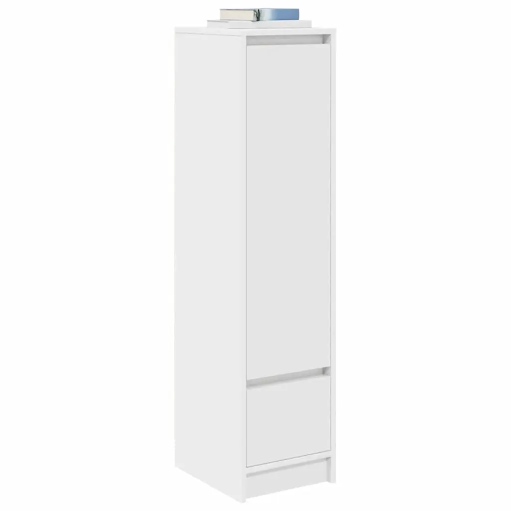 Highboard Storage Cabinet Engineered Wood White Dining Room 29.5 x 34 x 119.5 cm