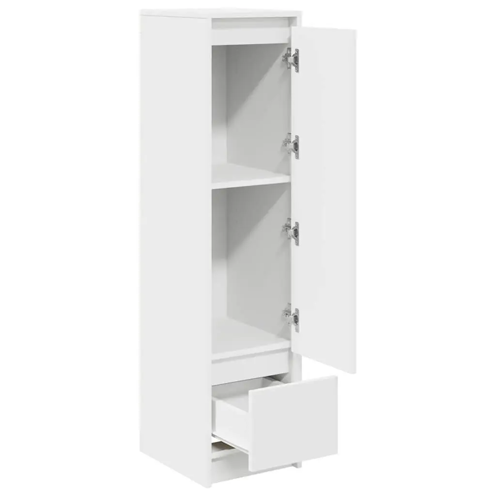 Highboard Storage Cabinet Engineered Wood White Dining Room 29.5 x 34 x 119.5 cm