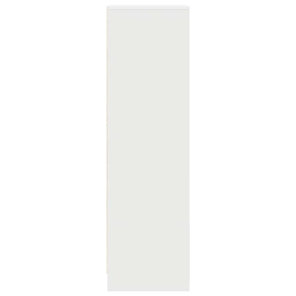 Highboard Storage Cabinet Engineered Wood White Dining Room 29.5 x 34 x 119.5 cm