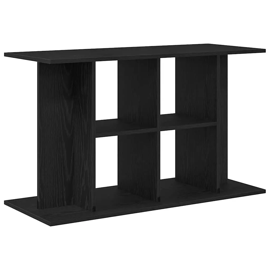 Aquarium Stand Fish Tank Cabinet Storage Display Engineered Wood Black