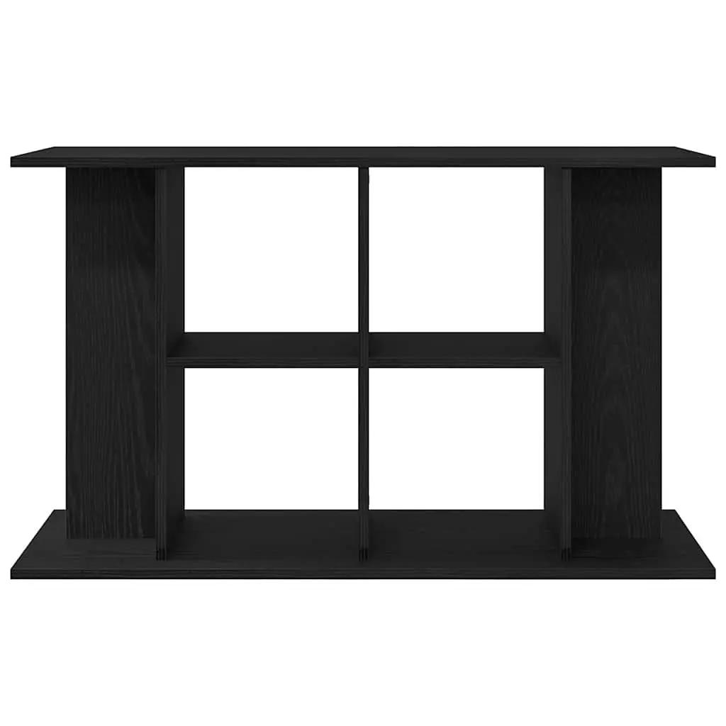 Aquarium Stand Fish Tank Cabinet Storage Display Engineered Wood Black