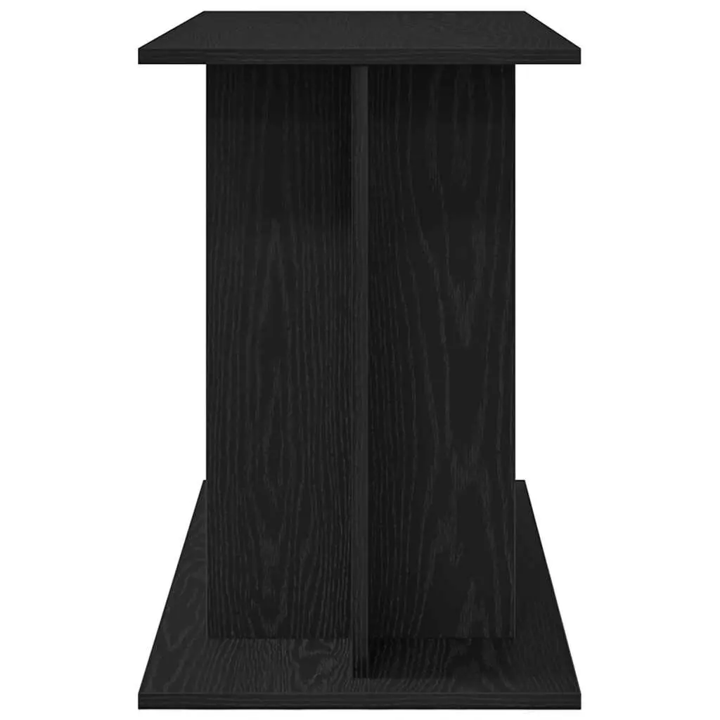 Aquarium Stand Fish Tank Cabinet Storage Display Engineered Wood Black