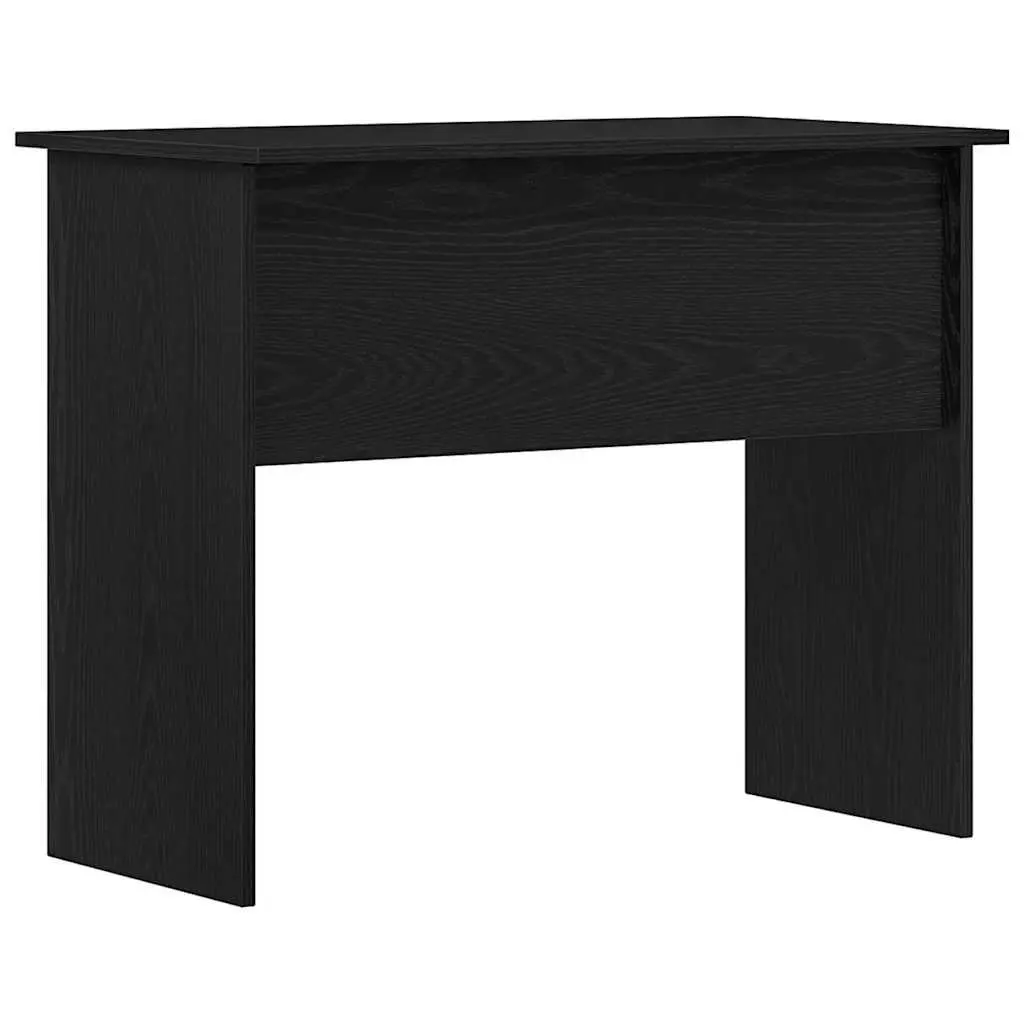 Office Desk Engineered Wood Storage 90x50x74cm Black Oak