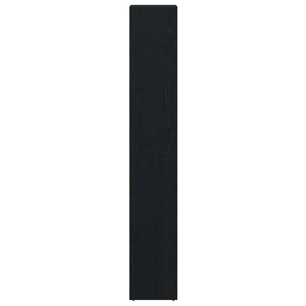 Bathroom Cabinet Engineered Wood Adjustable Shelves Black 30x30x183.5cm