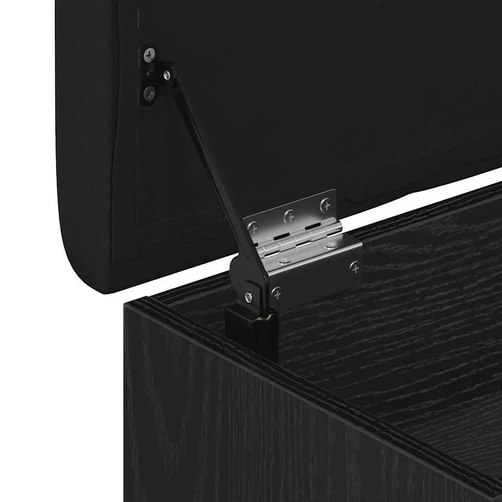 Storage Bench Modern Engineered Wood 102x42x45cm Black Oak