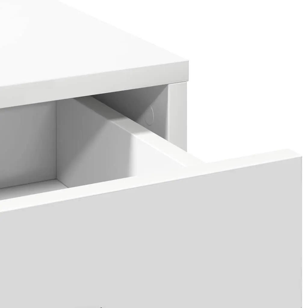 Highboard White 40 x 41 x 135 cm Buffet Sideboard Storage Cabinet Dining Room