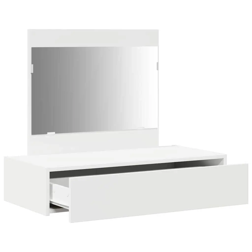 Dressing Table Modern Storage Makeup Console White 83x40x70cm