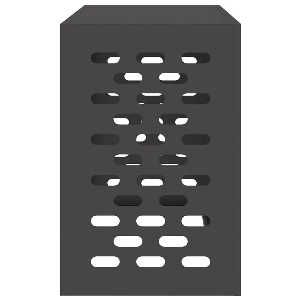 Air Conditioner Cover Rectangular Outdoor AC Unit Protection Weather Dust Steel Black