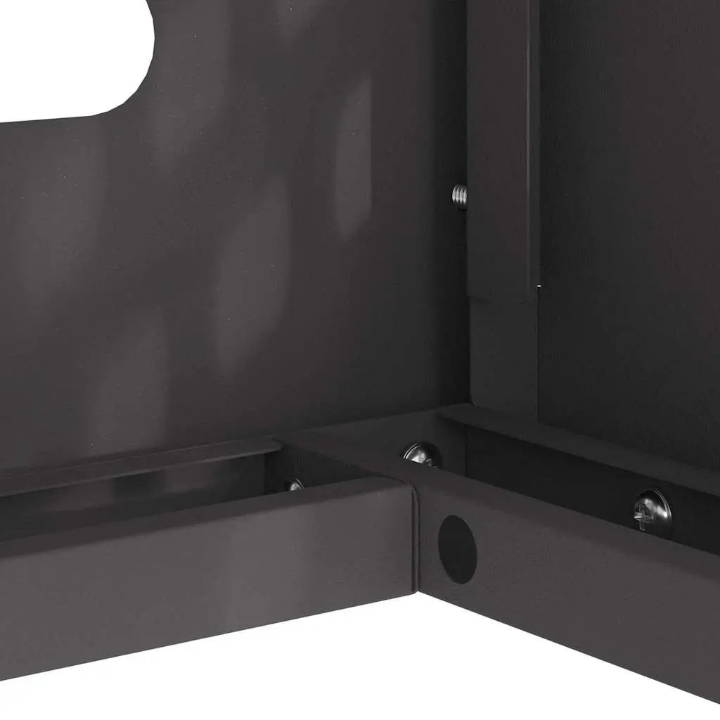 Air Conditioner Cover Protective Weather Shield Rectangular Steel Black