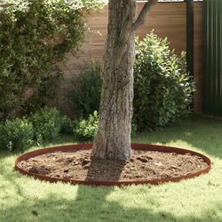 Garden Lawn Edging 4 Pcs Weathering Steel Rusty Border Landscaping Yard Fence