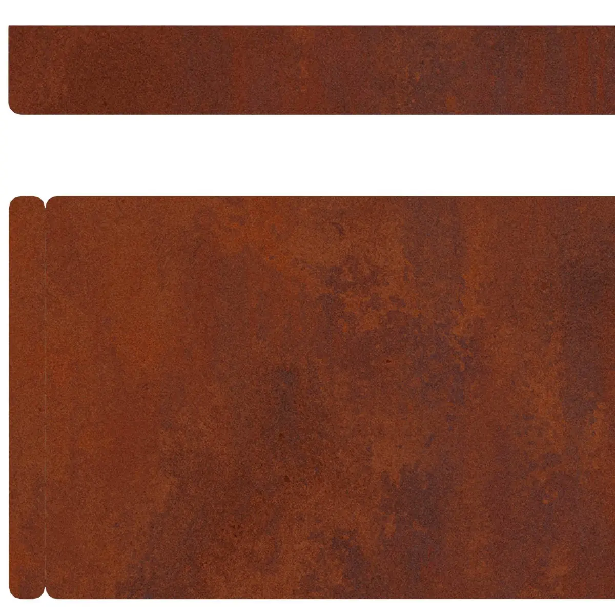 Garden Lawn Edging 4 Pcs Weathering Steel Rusty Border Landscaping Yard Fence
