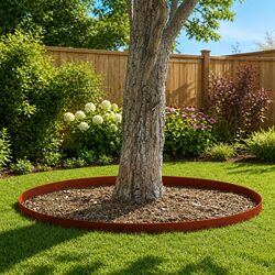 Garden Lawn Edging 450cm Weathering Steel Rusty Brown Outdoor Border Landscaping