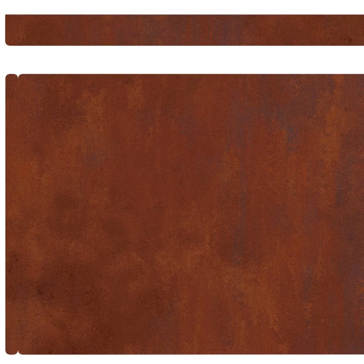 Garden Lawn Edging 4 Pieces Weathering Steel Border Rusty Brown Outdoor