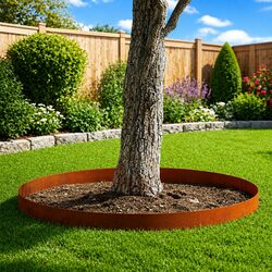 Lawn Edging 450cm Garden Border Weathering Steel Brown Outdoor Terrace