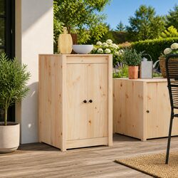 Kitchen Cabinet Door Brown Oak Solid Pine Wood 50 x 82 cm Modern Design Storage