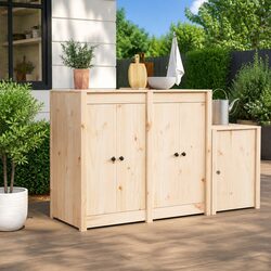 Kitchen Cabinet Door Modern Solid Pine Cream 50 x 9 x 82 cm Contemporary Indoor