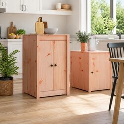 Kitchen Cabinet Door Brown Solid Wood Modern Design Rectangular Indoor Storage