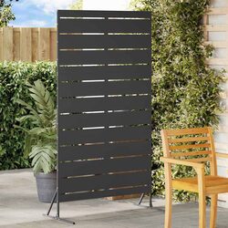 Garden Privacy Screen 100x50x180cm Steel Outdoor Fence Panel Cut-Out Design