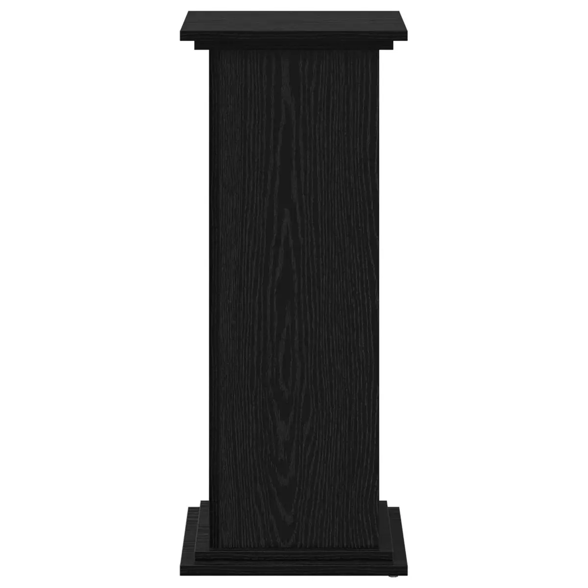 Plant Stand Modern Engineered Wood 33x33x80cm Black Oak Indoor Outdoor Display