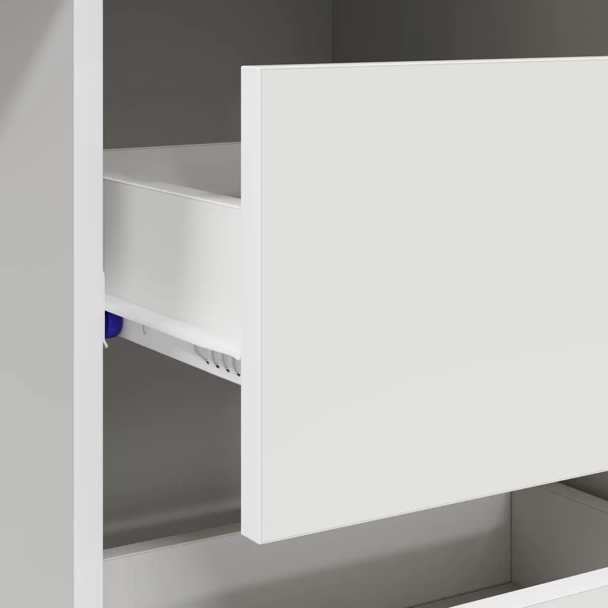 White Computer Desk with Drawer Storage Home Office Workspace 90 x 37.5 x 75 cm