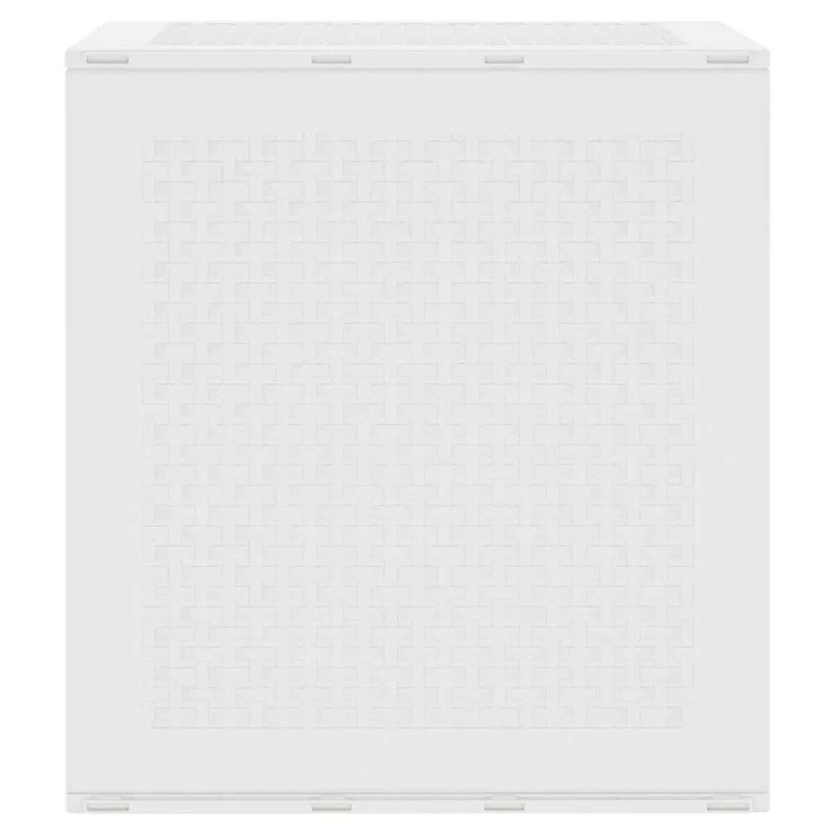 Outdoor Storage Box White 55x53x57cm Garden Deck Patio Furniture Modern Design