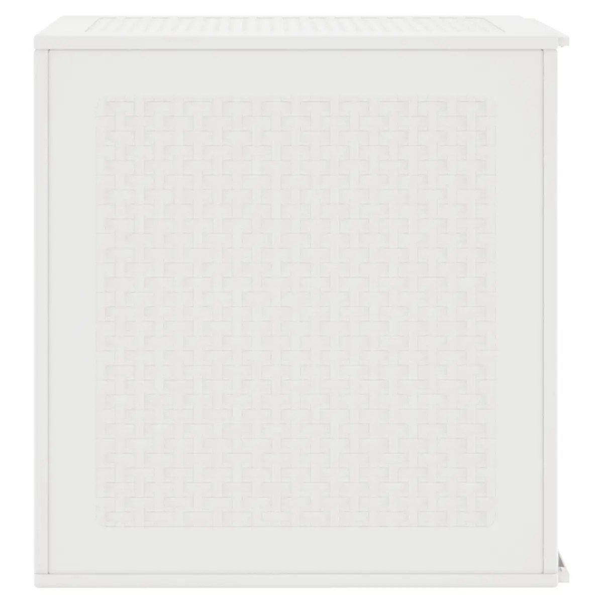 Outdoor Storage Box White 55x53x57cm Garden Deck Patio Furniture Modern Design