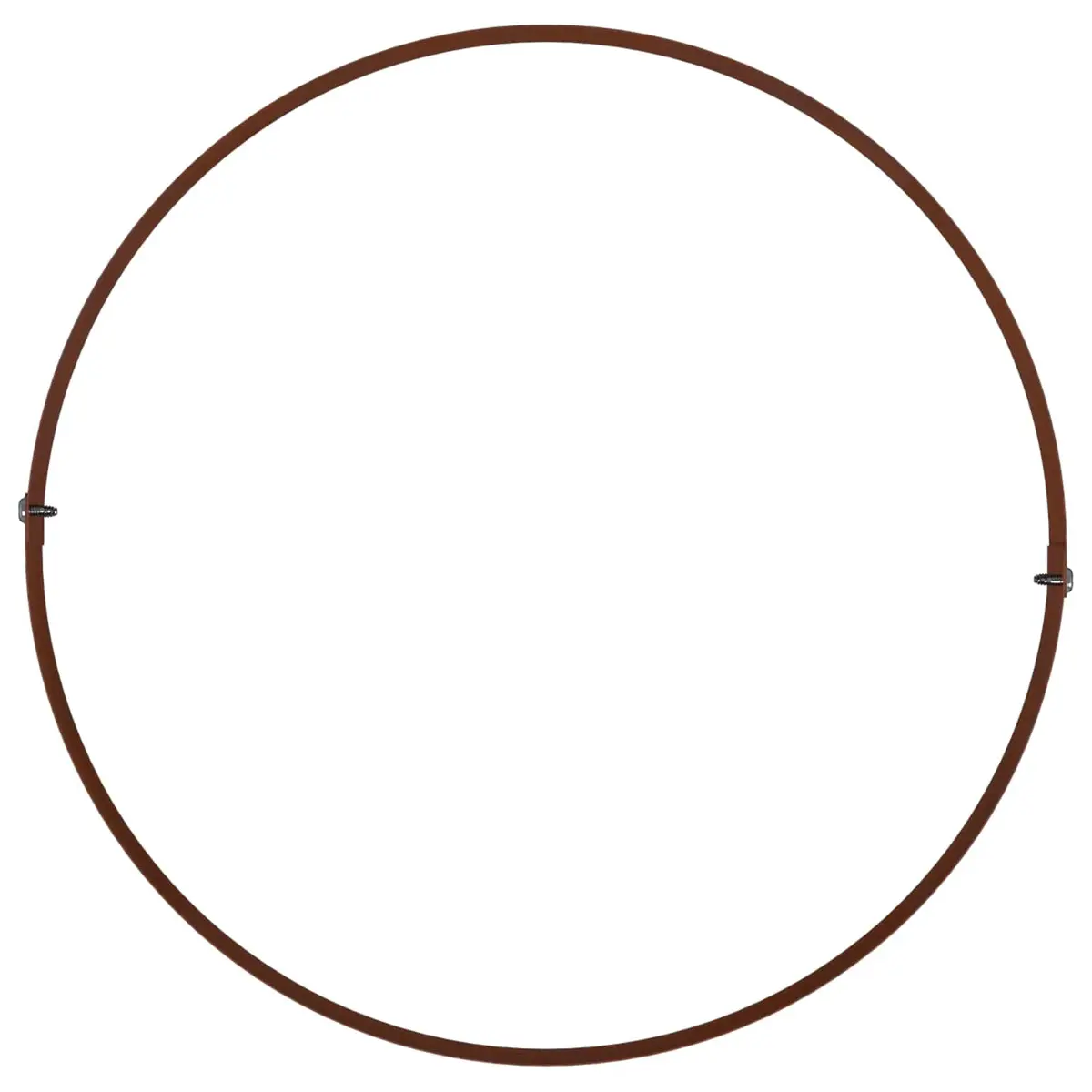 Planter Ring Steel 30 x 30 x 20 cm Brown 5 Piece Round Garden Bed Border Frame