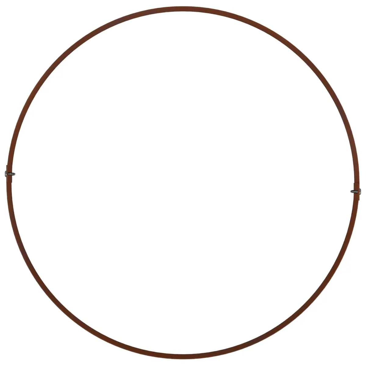 Garden Planter Ring Round Steel Frame Outdoor Flower Bed Border Brown 40cm