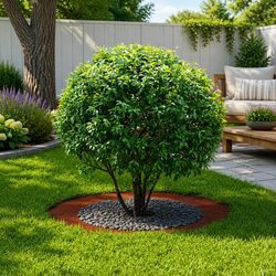 Tree Ring Flat Decorative Garden Planter Protector Outdoor Lawn 60cm 90cm Brown