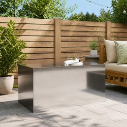 Garden Storage Cushion Box Steel Outdoor Deck Patio Bench Chest Organizer 100x50