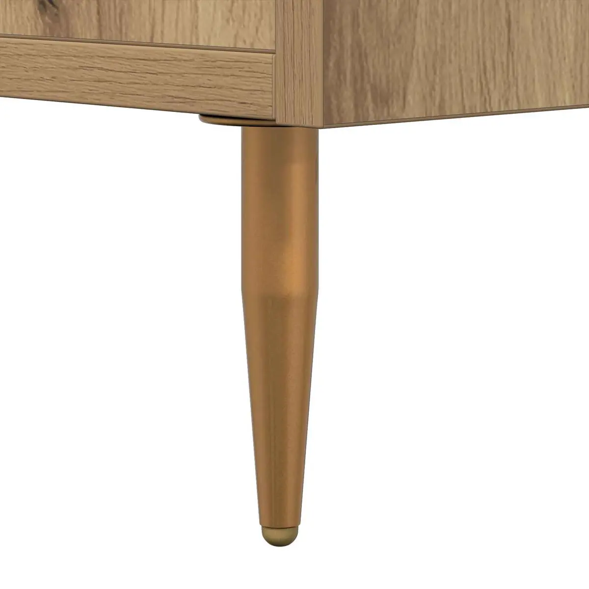 TV Cabinet Modern Rectangular 150cm Brown Engineered Wood