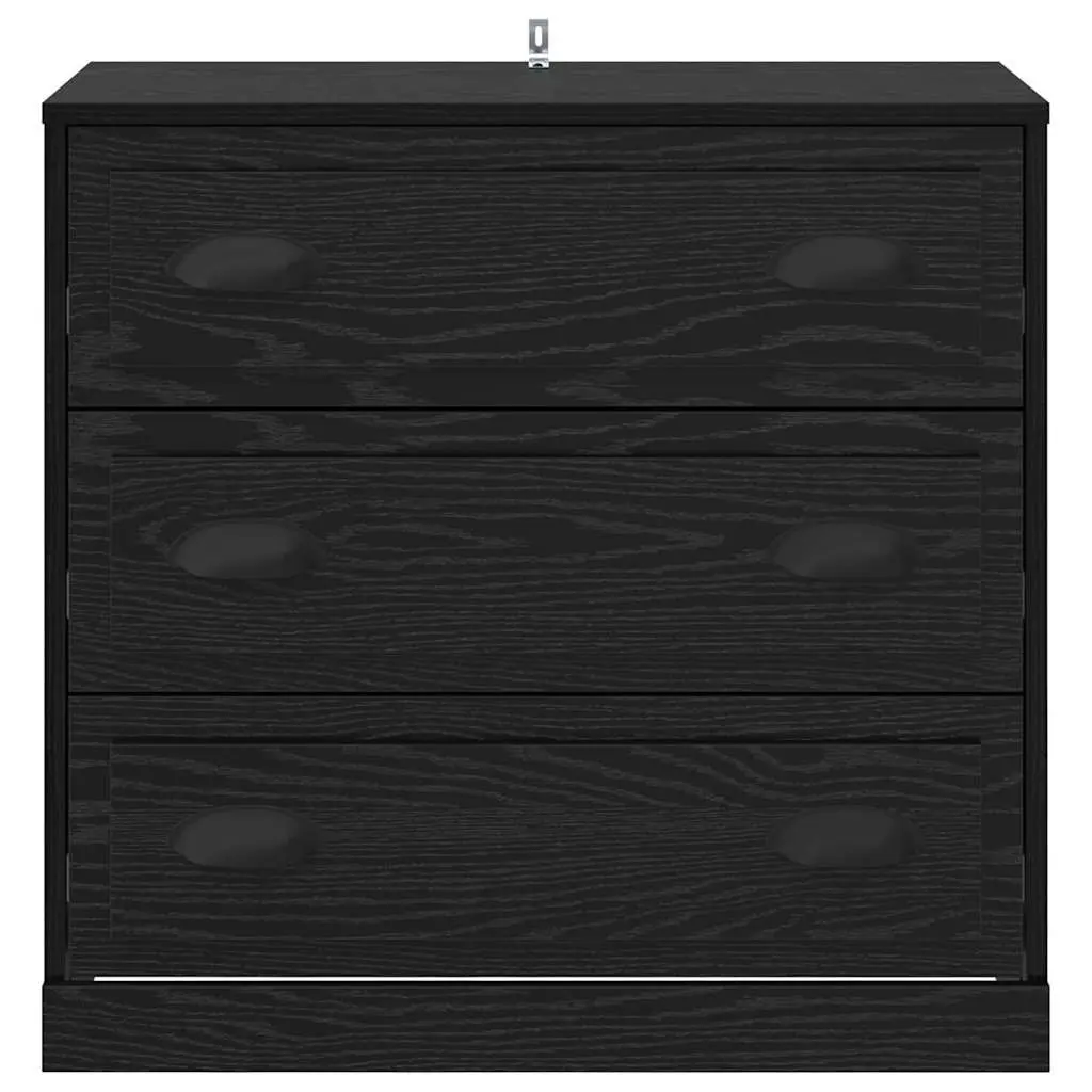 Sideboard Storage Cabinet Engineered Wood 70cm Black for Dining Room