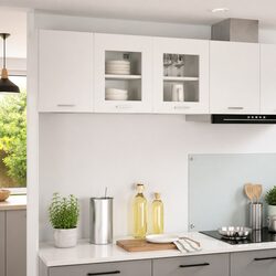 Hanging Kitchen Cabinet 2 pcs White Storage Engineered Wood 40x31x40cm