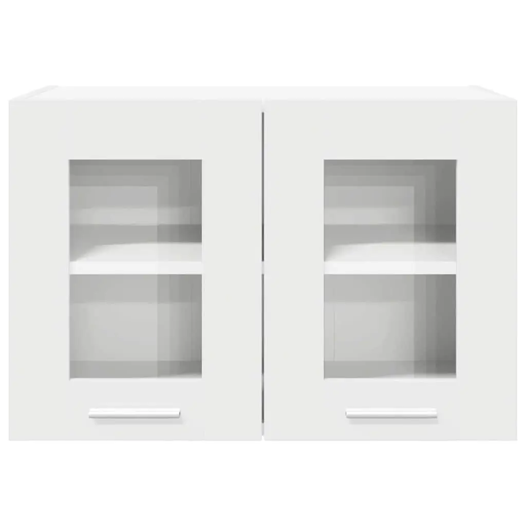 Hanging Kitchen Cabinet Set 2 pcs Modern Storage 60x31x40cm White Engineered Wood