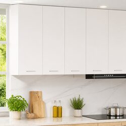 Hanging Cabinet 2 pcs White Kitchen Storage Engineered Wood 30 x 31 x 80 cm