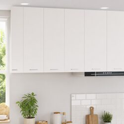 White Hanging Kitchen Cabinet with Door Storage Engineered Wood 60 x 31 x 80 cm